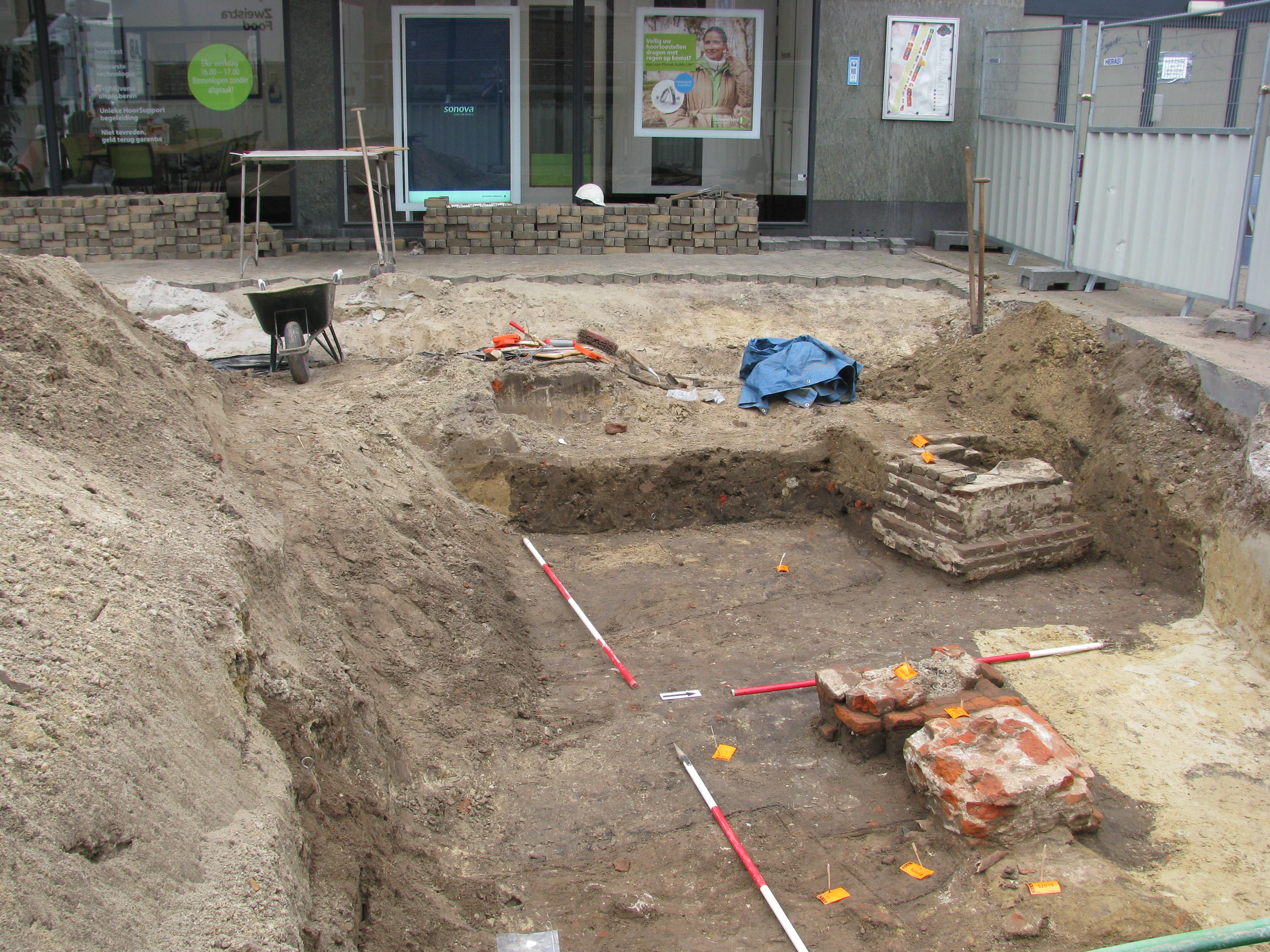 De archeologisch opgravingen op de Oude Markt. © Eigen beheer